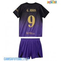 Camisa de time de futebol Barcelona Gabriel Jesus #9 Replicas 2º Equipamento Infantil 2026-27 Manga Curta (+ Calças curtas)